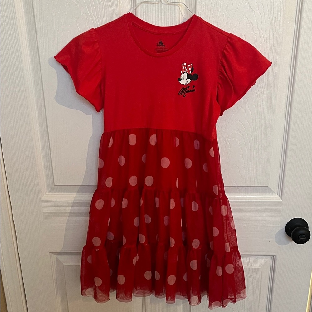 Red Minnie Mouse Kids Dress